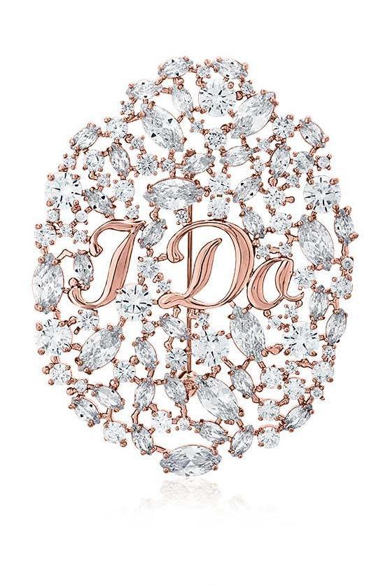 ZAXIE "I Do" CZ Bridal Pin, $80