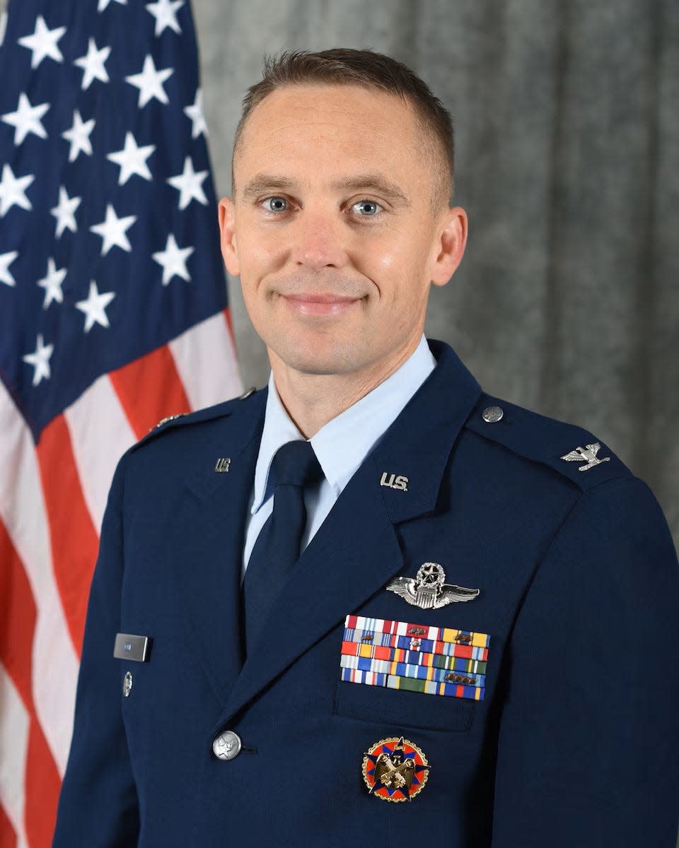 Col. Mitchell J. "Lucky" Cok, commander of the 80th Flying Training Wing at Sheppard Air Force Base