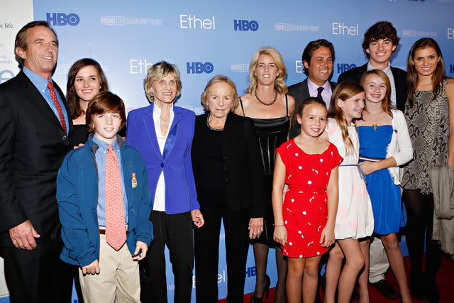 <p>Cindy Ord/FilmMagic</p> Robert Kennedy Jr., Jean Kennedy- Smith, Ethel Kennedy, Rory Kennedy, Mark Bailey, Conor Kennedy and members of the Kennedy family attend the "Ethel" New York Premiere on October 15, 2012 in New York City.