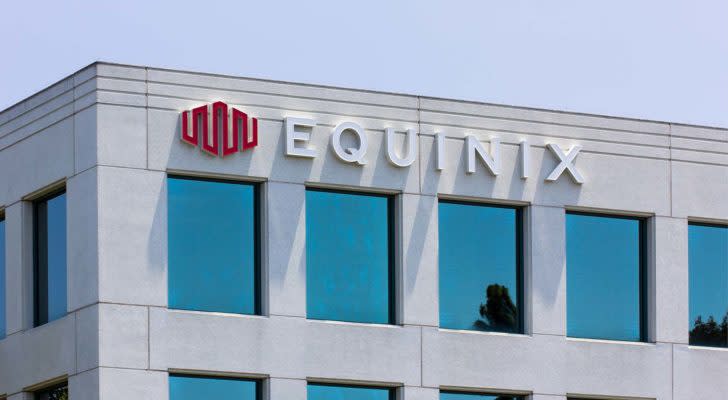 corporate building with Equinix (EQIX) logo on it