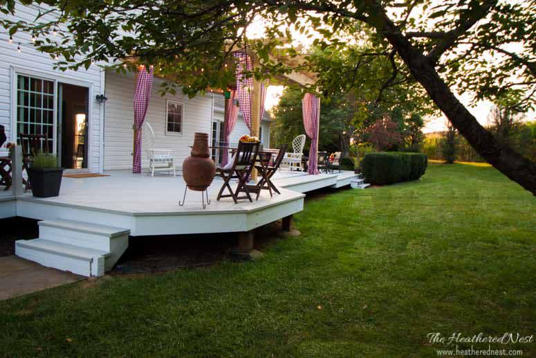 Curtain Deck Railing Alternative