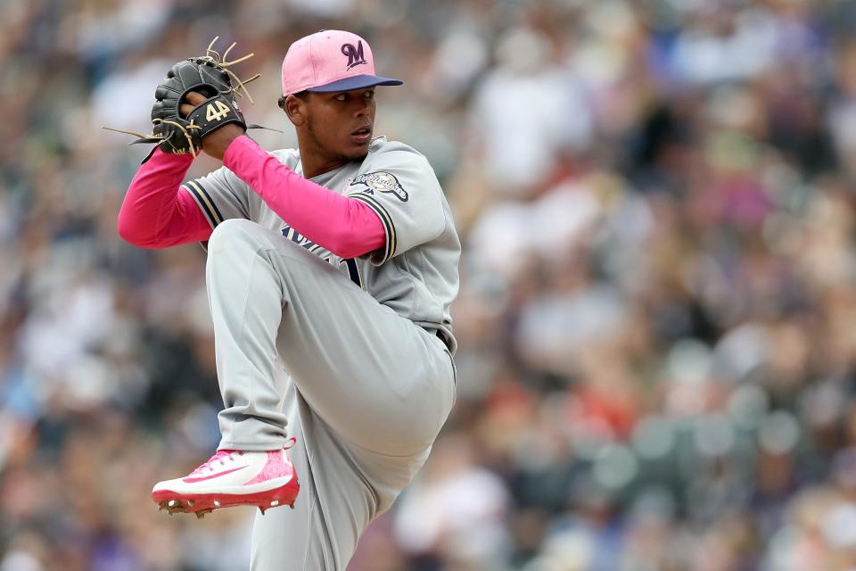 Freddy Peralta struck out 13 batters in his major-league debut against the Colorado Rockies in 2018.