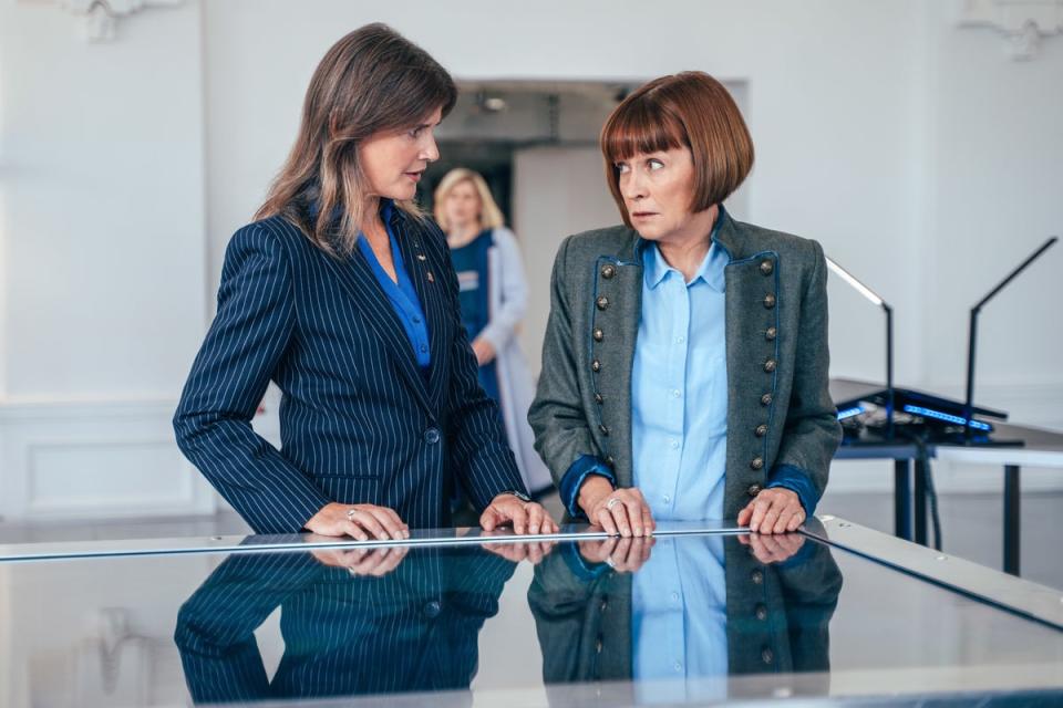 Sophie Aldred and Janet Fielding return (James Pardon/BBC Studios)