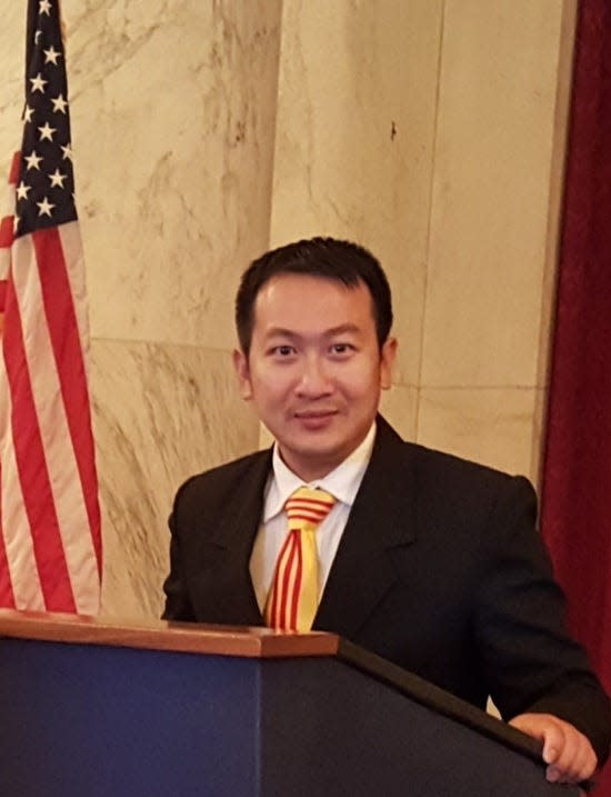 Nhan Huynh during a legislative meeting on Vietnam Human Rights at the U.S. Capitol in June of 2016.