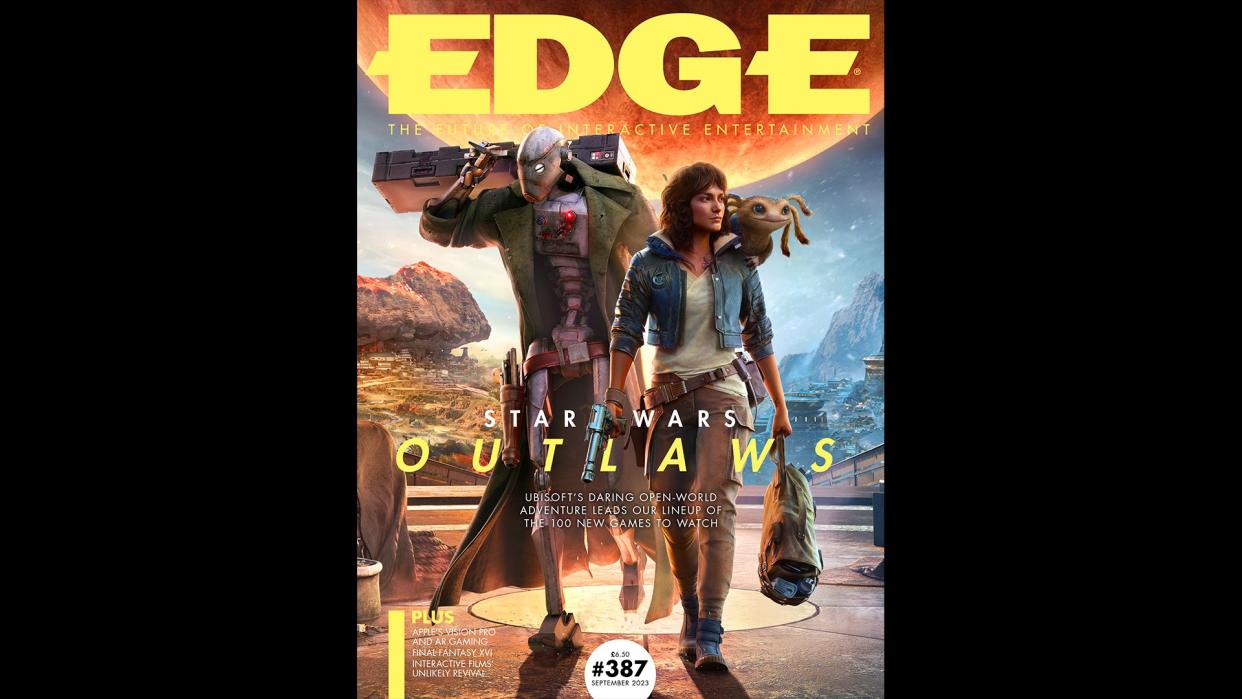  The latest cover of Edge, which features Star Wars: Outlaws 