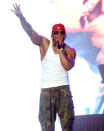 <p>Nelly gets the crowd going on Sunday night in celebration of the 20th Anniversary of “Country<br> Grammar” at Live Nation’s first-ever U.S. drive-in concert series, Live From The Drive-In, at Hollywood Casino Amphitheatre in Maryland Heights, Missouri.</p>