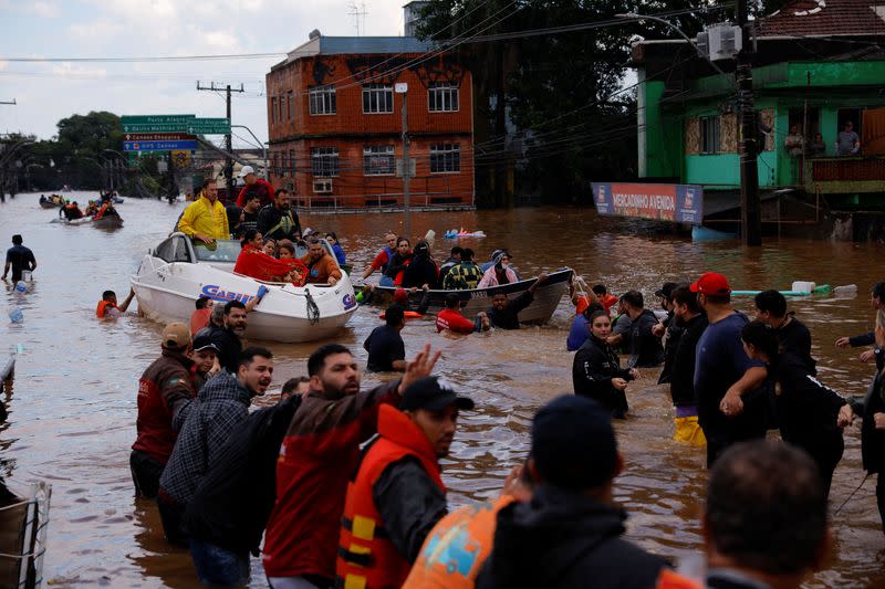 Flooding due to heavy rains in Rio Grande do Sul state