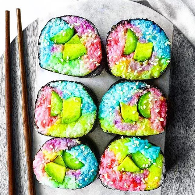 4) Rainbow Sushi