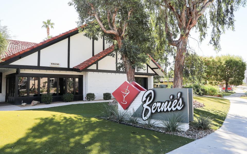 Bernie's Lounge and Supper Club in Rancho Mirage in September 2021. The restaurant is set to reopen with a completely different menu and interior layout under the name "Willie's" in mid-January 2022.