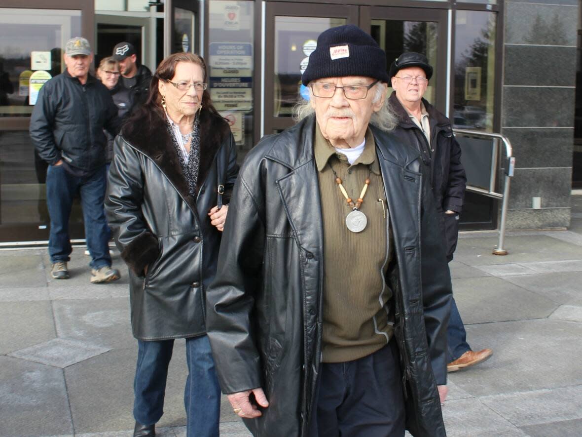 Jackie Vautour, who began fighting expropriation in 1969, died last year. (Shane Magee/CBC file photo - image credit)