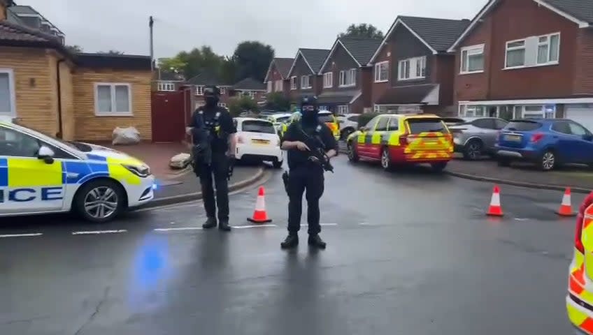 Police were called to a property in Ashlyn Close just before 7pm. Officers attended alongside colleagues from the East of England Ambulance Service and on arrival, found three women with serious injuries (Supplied)