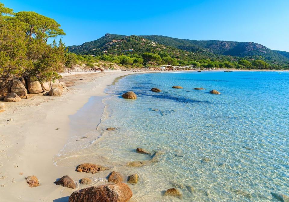 La plage Palombaggia, en Corse