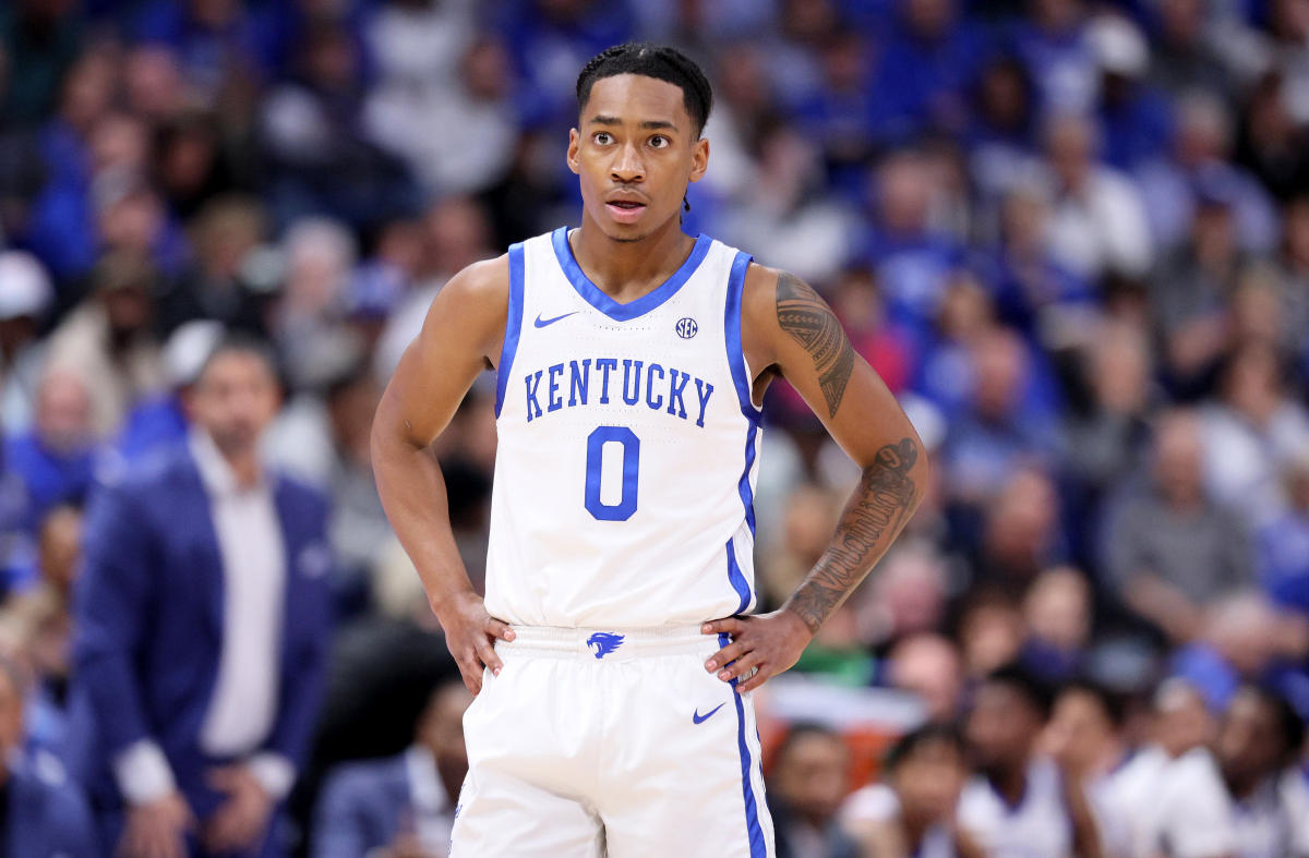 Kentucky'den birinci sınıf öğrencisi Rob Dillingham, 2024 NBA Draft'ına katılma kararını duyurdu