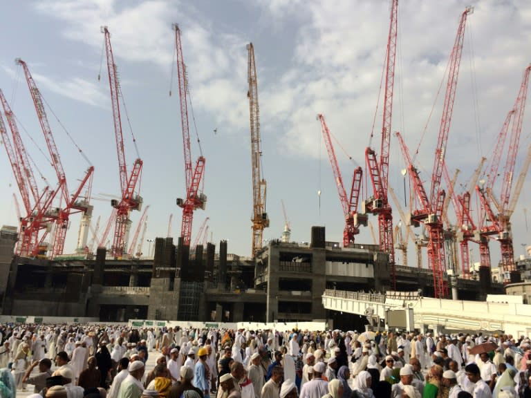 The expansion underway of the Grand Mosque is aimed at coping with the influx each year of hundreds of thousands of Muslims from around the world for the hajj pilgrimage