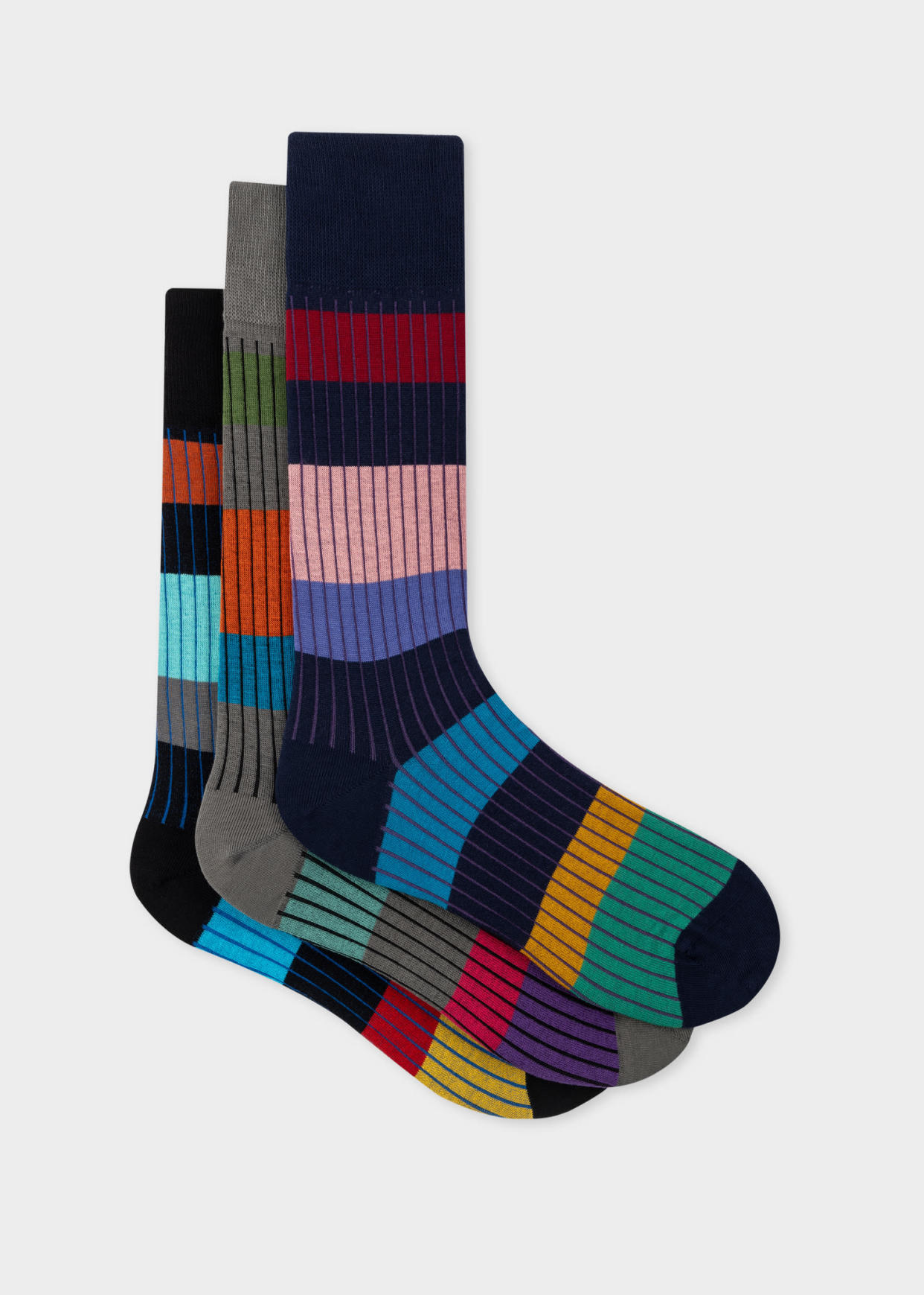 <p><a href="https://go.redirectingat.com?id=74968X1596630&url=https%3A%2F%2Fwww.paulsmith.com%2Fus%2Fmixed-block-stripe-socks-three-pack&sref=https%3A%2F%2Fwww.townandcountrymag.com%2Fstyle%2Fmens-fashion%2Fg40835134%2Fbest-dress-socks%2F" rel="nofollow noopener" target="_blank" data-ylk="slk:Shop Now;elm:context_link;itc:0;sec:content-canvas" class="link rapid-noclick-resp">Shop Now</a></p><p>Stripe Socks Three-Pack</p><p>paulsmith.com</p><p>$80.00</p>