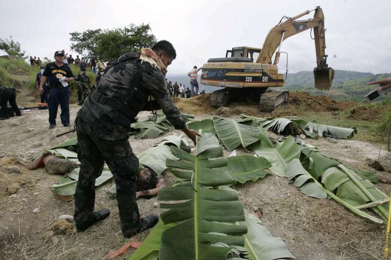 2019年11月23日，菲律賓「馬京達瑙屠殺案」（Maguindanao massacre）案發地點。（AP）