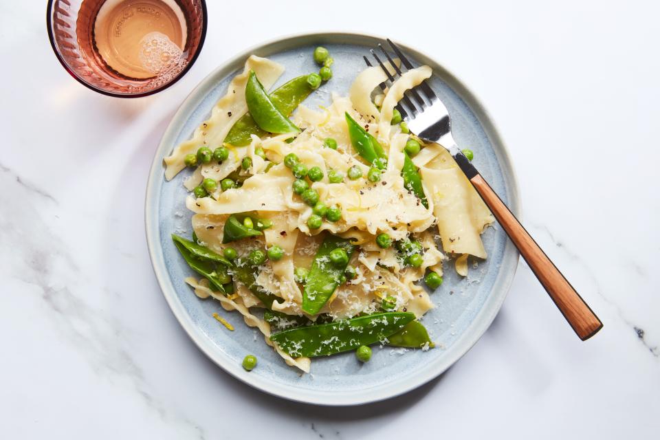 Broken Lasagna With Parmesan and All the Peas