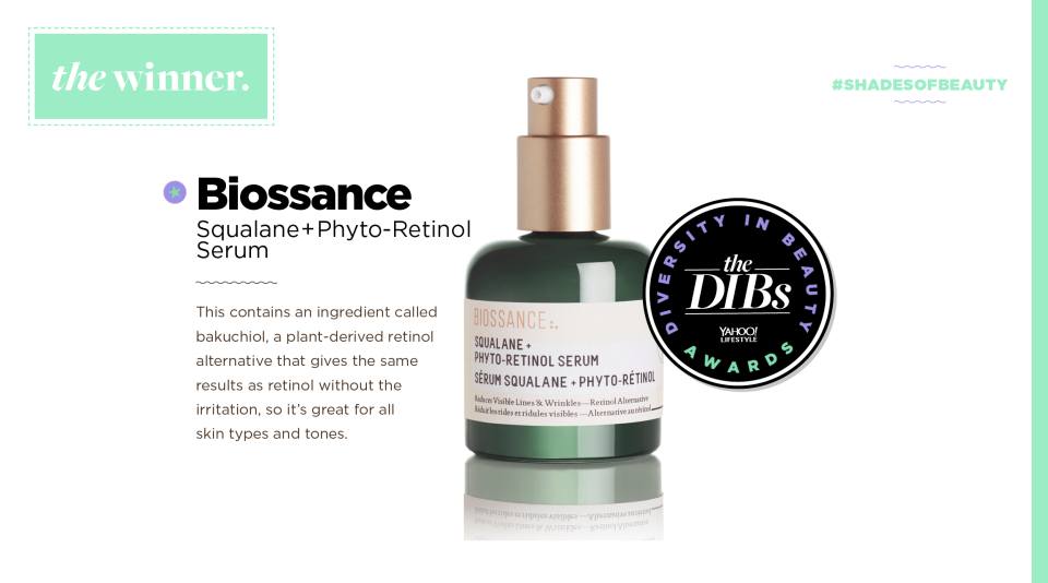 Best Green Beauty Product Winner: Biossance Squalane + Phyto-Retinol Serum