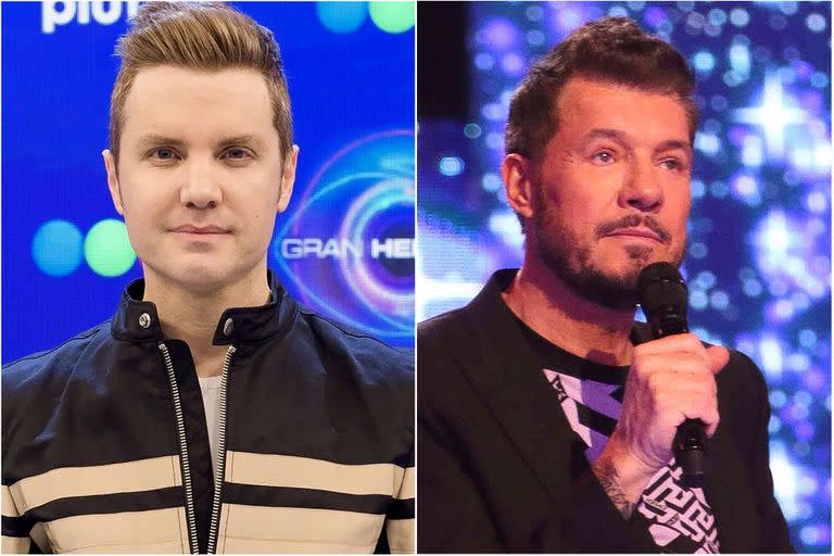 Santiago del Moro (Gran Hermano) y Marcelo Tinelli (canta conmigo ahora), protagonistas de dos realidades televisivas bien distintas en la actualidad