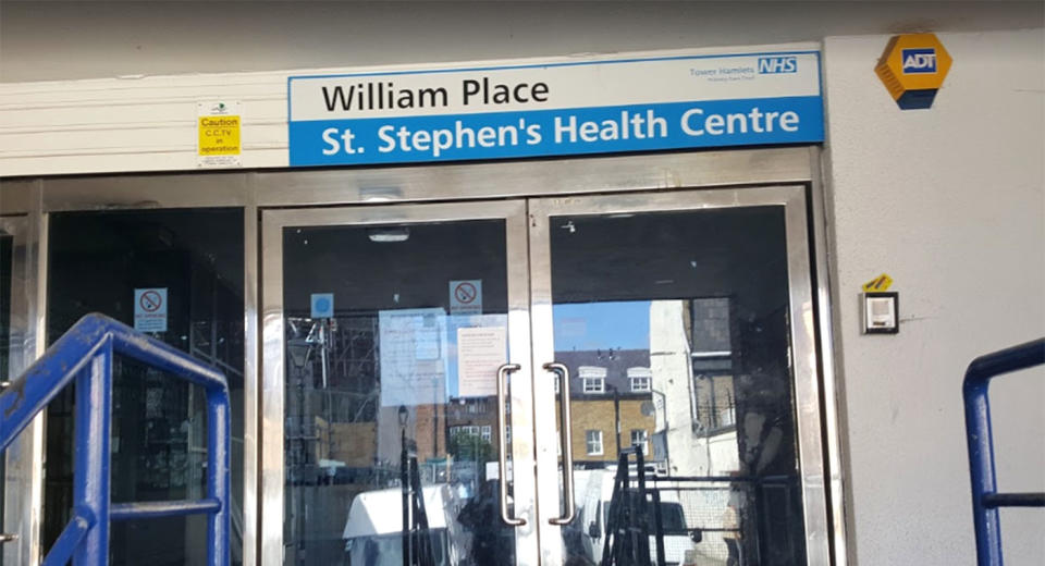 The health centre in Tower Hamlets