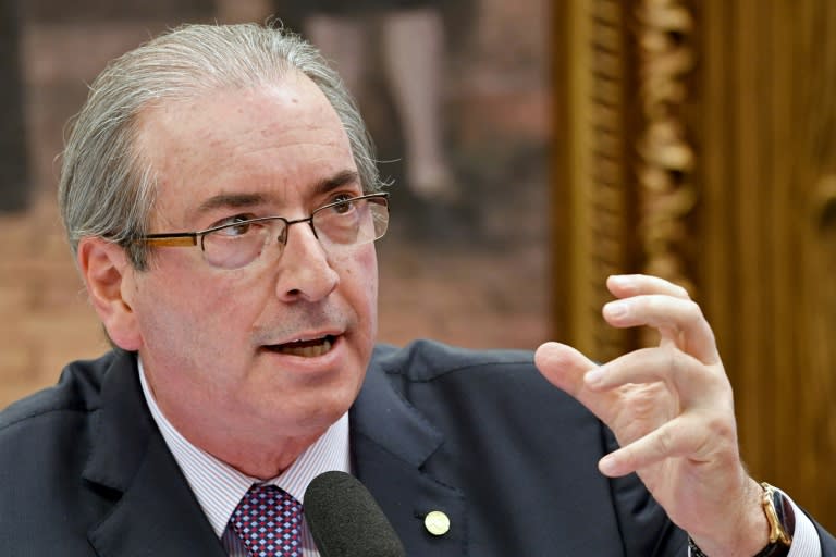 Eduardo Cunha, who as speaker of the lower house was instrumental in getting the impeachment process started against suspended president Dilma Rousseff