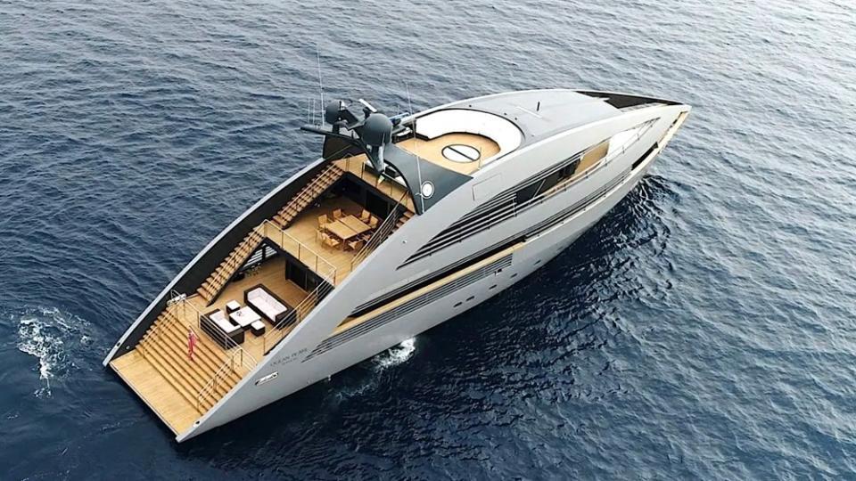 With its wild Normal Foster design, Ocean Pearl is also on the fractional market. - Credit: Courtesy Floating Life