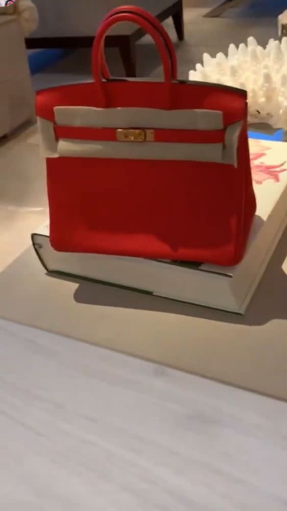 Cardi's Birkin bag | Cardi B/Instagram
