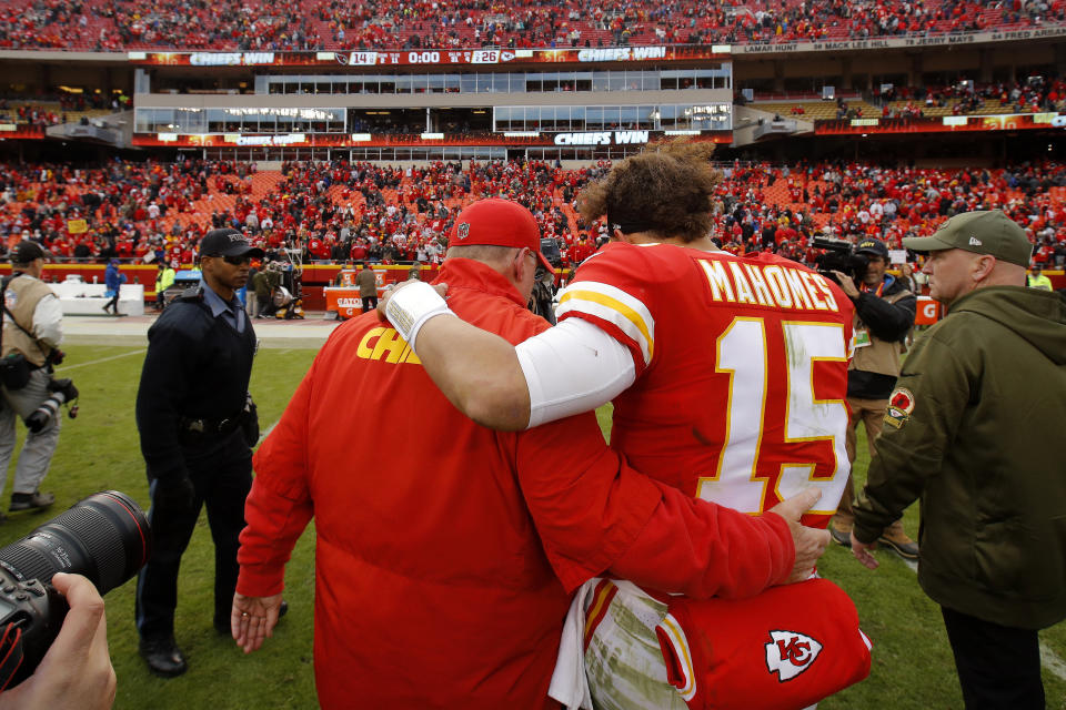 Patrick Mahomes and Andy Reid have experienced a lot of success this season. (AP)