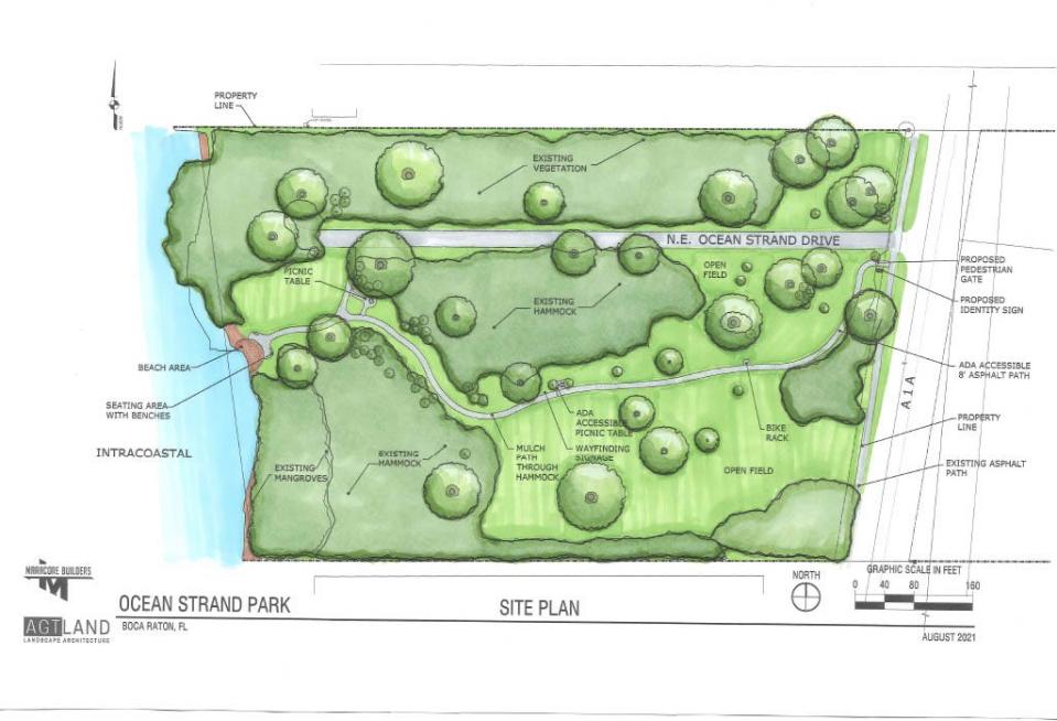 Map of Ocean Strand Park