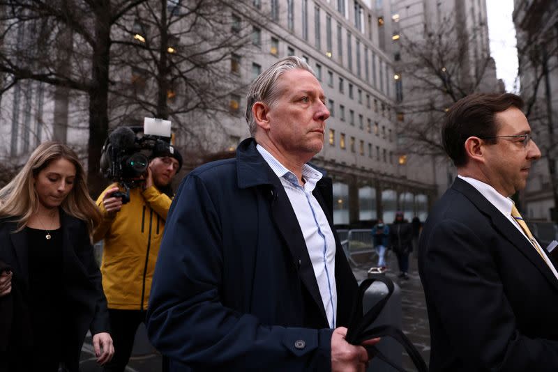 A former FBI official Charles McGonical exits Federal court in New York