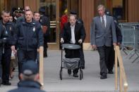 Film producer Harvey Weinstein departs his sexual assault trial at New York Criminal Court in the Manhattan borough of New York