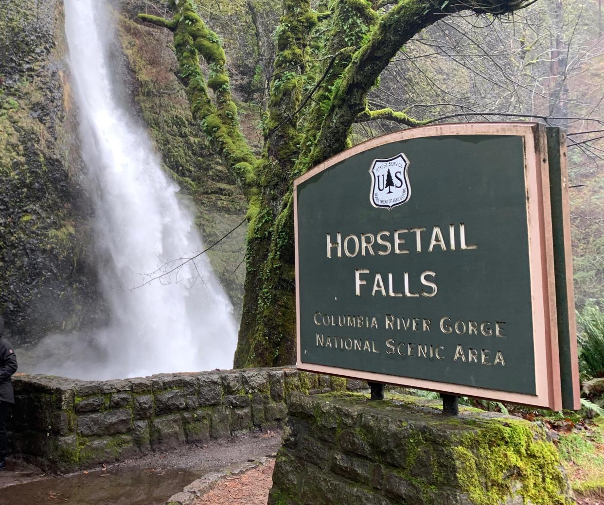 Horsetail Falls Trailhead in the Columbia River Gorge.