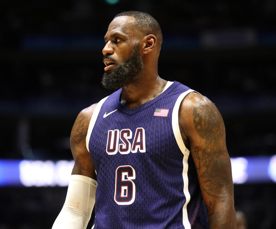 LeBron James is targeting his third Olympic gold medal in Paris. (Henry Browne/Getty Images)