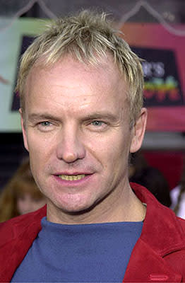 Sting at the Hollywood premiere of Walt Disney's The Emperor's New Groove