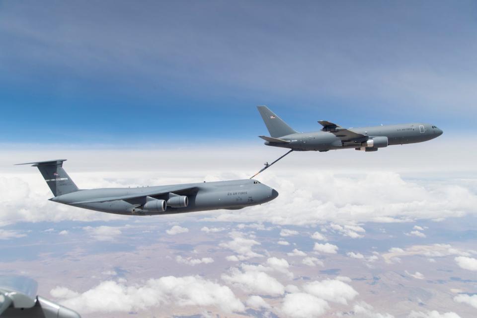 Air Force KC-46 Pegasus tanker C-5M Super Galaxy