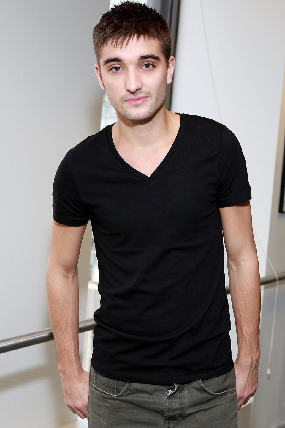 Tom Parker of the band The Wanted visits at SiriusXM Studios on May 31, 2013 in New York City.