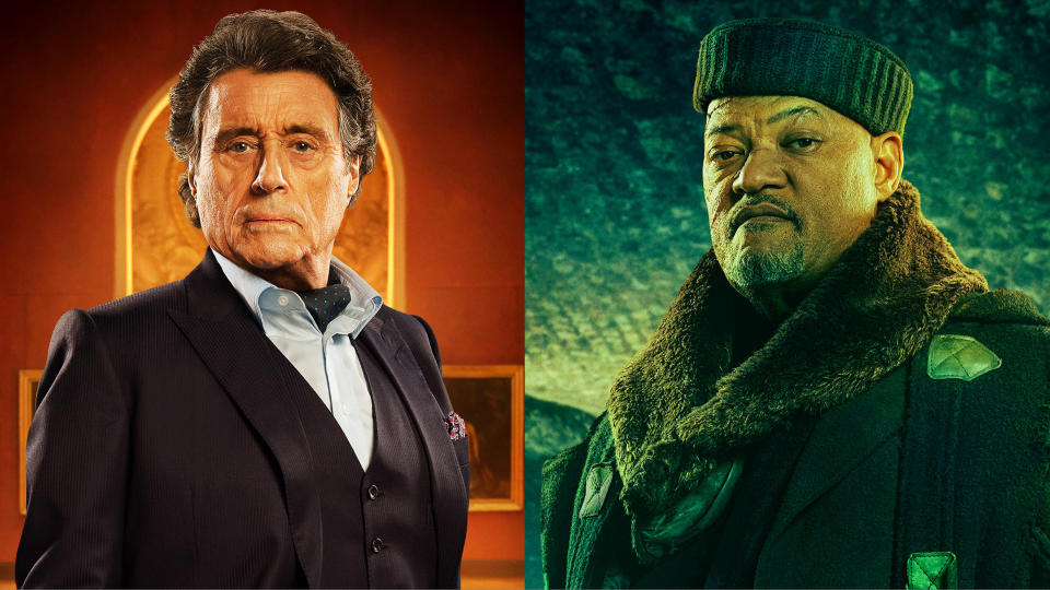 Ian McShane and Lawrence Fishburne in John Wick 4