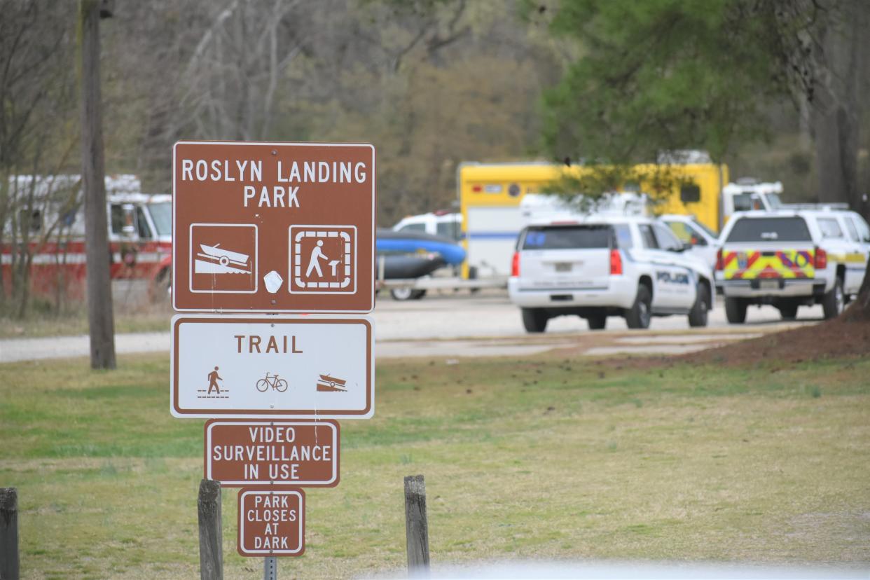 In this photo from March 23, rescue crews are seen at Roslyn Landing Park in Colonial Heights searching for a man who jumped off the boat pier into the Appomattox River and never resurfaced. On March 31, rescue personnel discovered a body matching the description of the missing man several hundred yards north of where he was last seen.