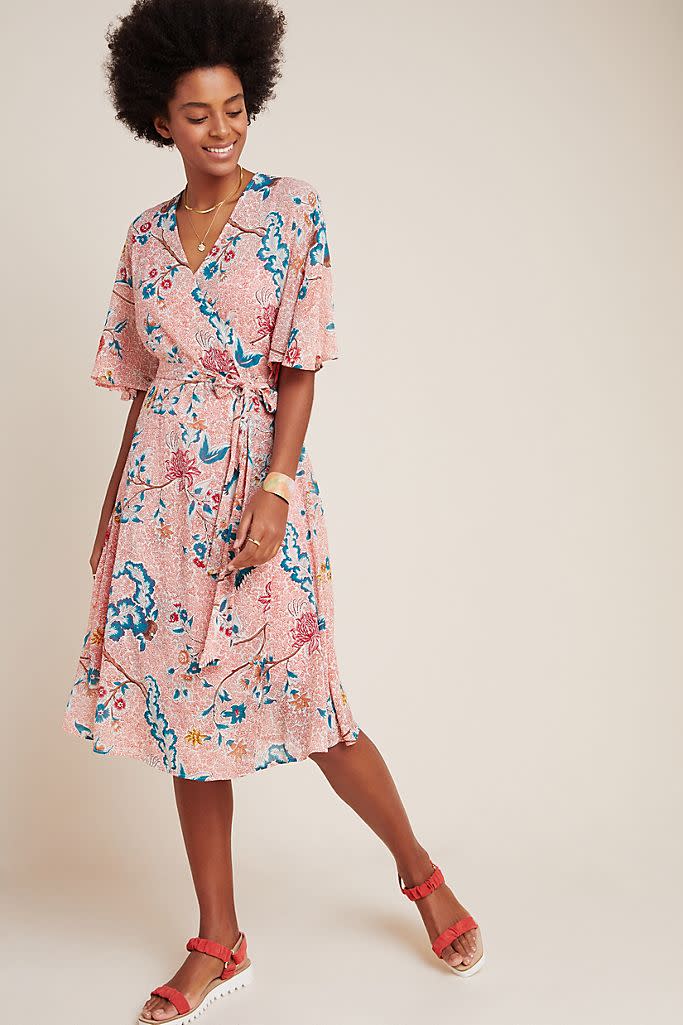 Adelaide Wrap Dress. Image via Anthropologie.