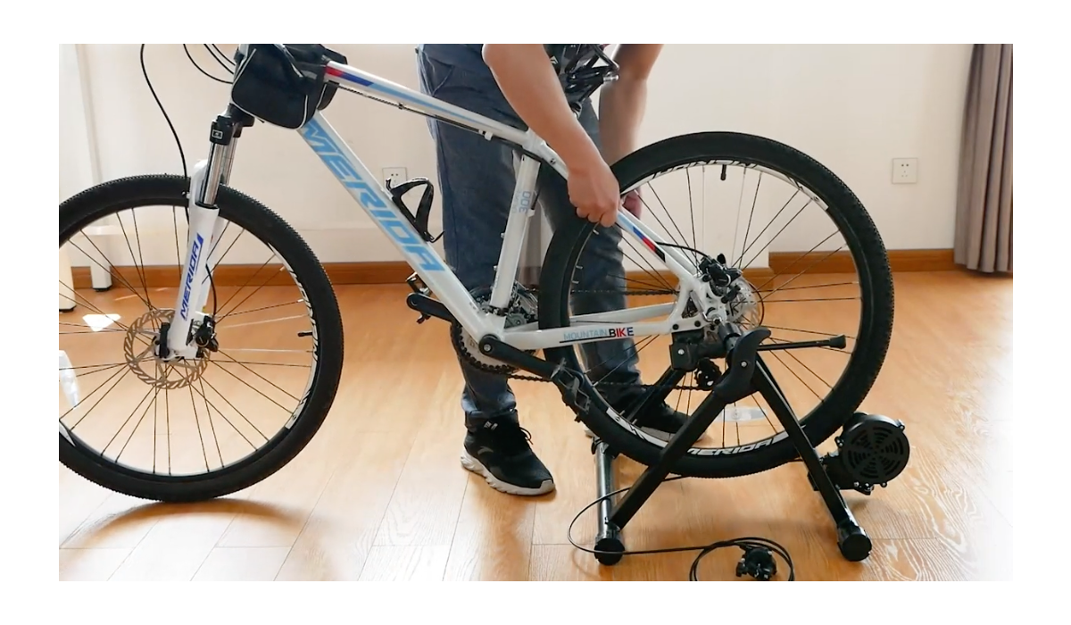 1. Insert bike. 2. Ride. (Photo: Amazon)