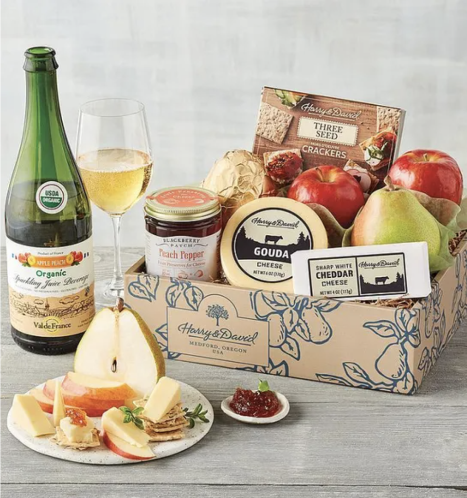 Sunny Days Fruit and Cheese Gift Box