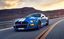 <p>Finally, a sort-of affordable fuel burner. The <a href="https://www.caranddriver.com/ford/mustang-shelby-gt500" rel="nofollow noopener" target="_blank" data-ylk="slk:Ford Mustang Shelby GT500;elm:context_link;itc:0;sec:content-canvas" class="link ">Ford Mustang Shelby GT500</a> starts at $73,095, which isn't terrible for what Ford calls the "most powerful and fastest Mustang of all time." That means going from zero-to-60 mph in 3.4 seconds thanks to a total of 760 horsepower and 625 lb-ft of torque. Don't worry, you can still spend $18,500 on the <a href="https://www.caranddriver.com/reviews/a30173251/ford-mustang-shelby-gt500-acceleration-testing/" rel="nofollow noopener" target="_blank" data-ylk="slk:Carbon Fiber Track package;elm:context_link;itc:0;sec:content-canvas" class="link ">Carbon Fiber Track package</a>, $10,000 for painted racing stripes and other features to tip the price into the six-figure range, but you can't improve upon the measly 14 mpg. That cobra logo is going to cost you, one way or the other.</p><ul><li>Base price: $74,095</li><li>Engine: 760-hp supercharged 5.2-liter V-8 engine, seven-speed dual-clutch automatic transmission</li><li>EPA Fuel Economy combined/city/highway: 14/12/18 mpg</li></ul><p><a class="link " href="https://www.caranddriver.com/ford/mustang-shelby-gt500/specs" rel="nofollow noopener" target="_blank" data-ylk="slk:MORE MUSTANG SHELBY GT500 SPECS;elm:context_link;itc:0;sec:content-canvas">MORE MUSTANG SHELBY GT500 SPECS</a></p>