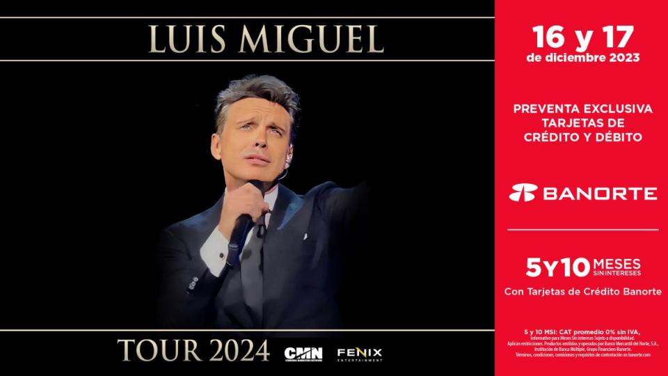 preventa luis miguel tour 2024