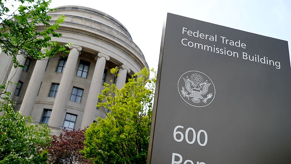 The Federal Trade Commission building in Washington, D.C., is seen on June 18.