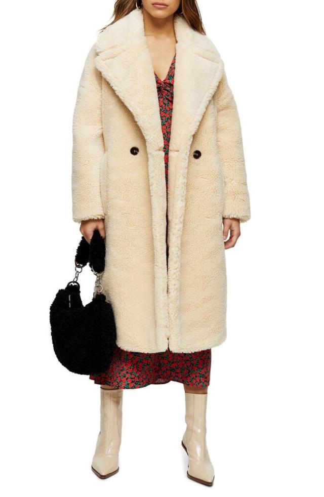 Topshop Jonas Faux Shearling Jacket, $130, Nordstrom