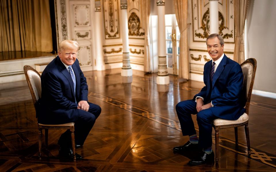 Donald Trump was interviewed by Nigel Farage