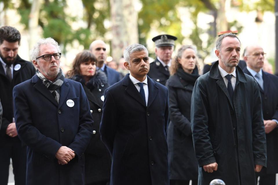 Sadiq Khan was one of those in attendance at the memorial service (PA)