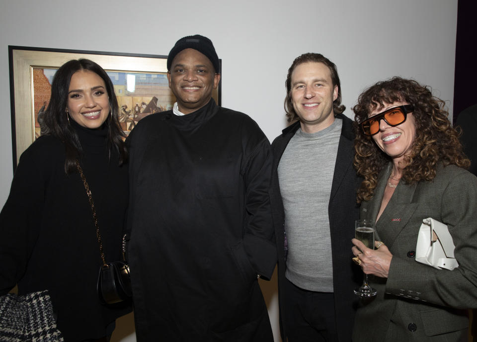 Jessica Alba, Arthur Lewis, Steve Cohen and Gina Charbonnet