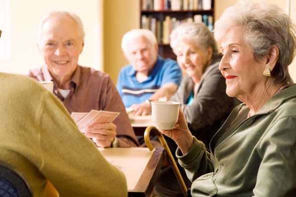 Five residents in a retirement home