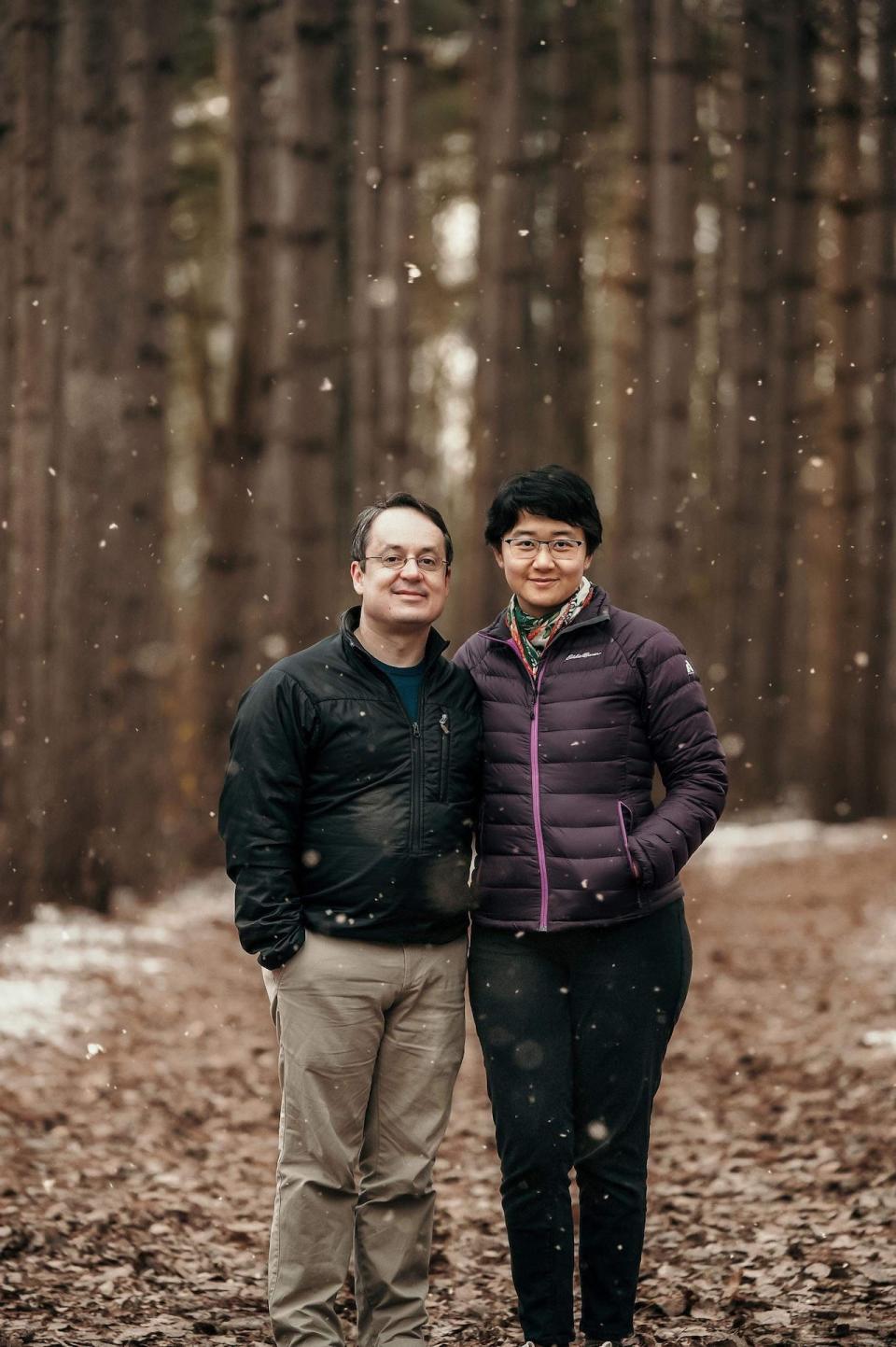 Yuan Thompson, right, and her husband Chris Thompson, left, have been together since 2008. They're pictured in Ottawa.